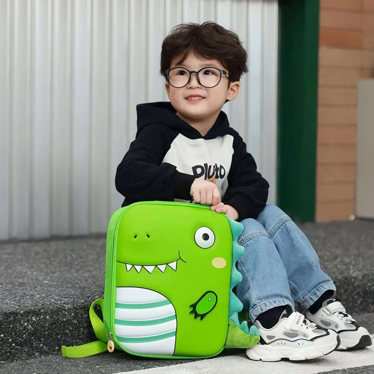 12 Dino Bagpack With Tail For Kids KidKitIndia